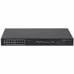 Dahua PFS4218-16ET-190 16 Port 10/100 Managed PoE Ethernet Switch, 1 x Hi-PoE, 2 x Gigabit Uplink, 2 x SFP, Upto 250m, 190W