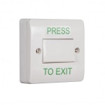 RGL EBWLS/PTE Architrave white Antibacterial Plastic Light Switch Style button surface mounted, includes back box with standard screws. IP54