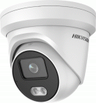 Hikvision DS-2CD2347G2-LU(2.8MM) IP Turret Camera 4MP ColorVu AcuSense Deep Learning 2.8mm, 30m White Light, WDR, IP67, PoE, Micro SD, Mic