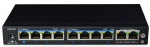 Vista QSW8 8 port 100BASE-T PoE switch dual up link for CCTV