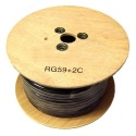 CCS RG59 + 2DC cores 100M shotgun cable