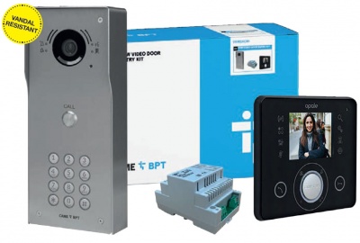 BPT OPALE 1-10 way Kits with VR Video entry Panel and keypads