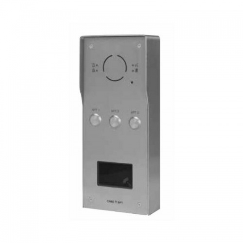BPT VRMAP1 1 button audio panel with panel mount proximity reader housing